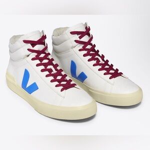 NEW Veja Minotaur White Egee High Top Sneaker Size 8 Women's